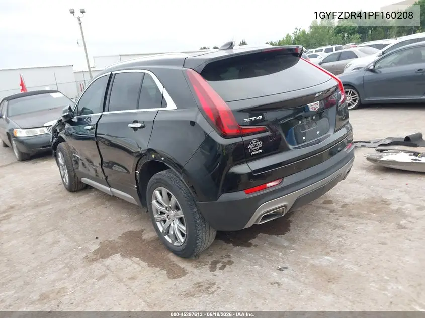 2023 Cadillac Xt4 Awd Premium Luxury VIN: 1GYFZDR41PF160208 Lot: 45297613