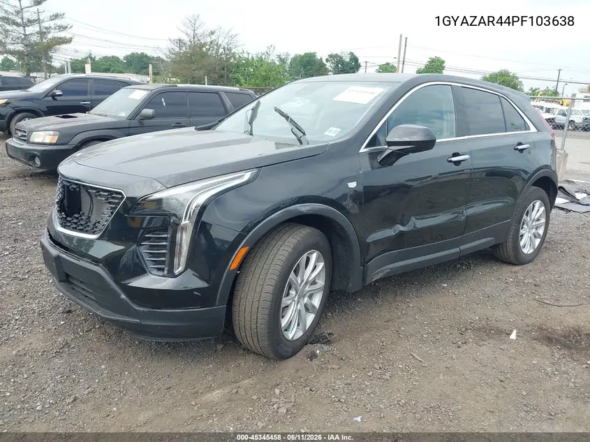 2023 Cadillac Xt4 Fwd Luxury VIN: 1GYAZAR44PF103638 Lot: 45345458