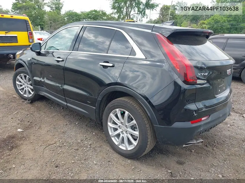 2023 Cadillac Xt4 Fwd Luxury VIN: 1GYAZAR44PF103638 Lot: 45345458