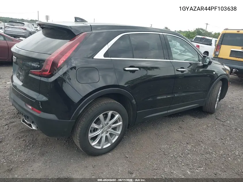 2023 Cadillac Xt4 Fwd Luxury VIN: 1GYAZAR44PF103638 Lot: 45345458