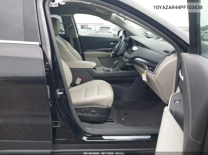 2023 Cadillac Xt4 Fwd Luxury VIN: 1GYAZAR44PF103638 Lot: 45345458