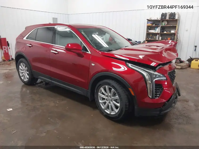 2023 Cadillac Xt4 Awd Luxury VIN: 1GYFZBR44PF169344 Lot: 45363036
