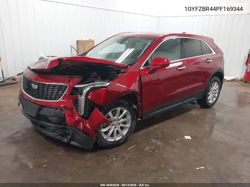 2023 Cadillac Xt4 Awd Luxury VIN: 1GYFZBR44PF169344 Lot: 45363036
