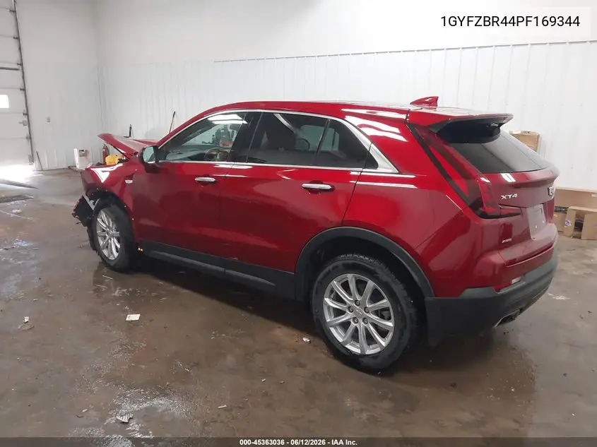 2023 Cadillac Xt4 Awd Luxury VIN: 1GYFZBR44PF169344 Lot: 45363036