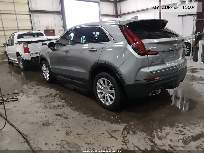 2023 Cadillac Xt4 Awd Luxury VIN: 1GYFZBR49PF156041 Lot: 45445426