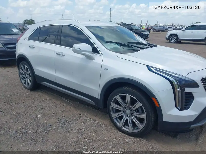 2023 Cadillac Xt4 Fwd Premium Luxury VIN: 1GYFZCR4XPF103130 Lot: 45480202