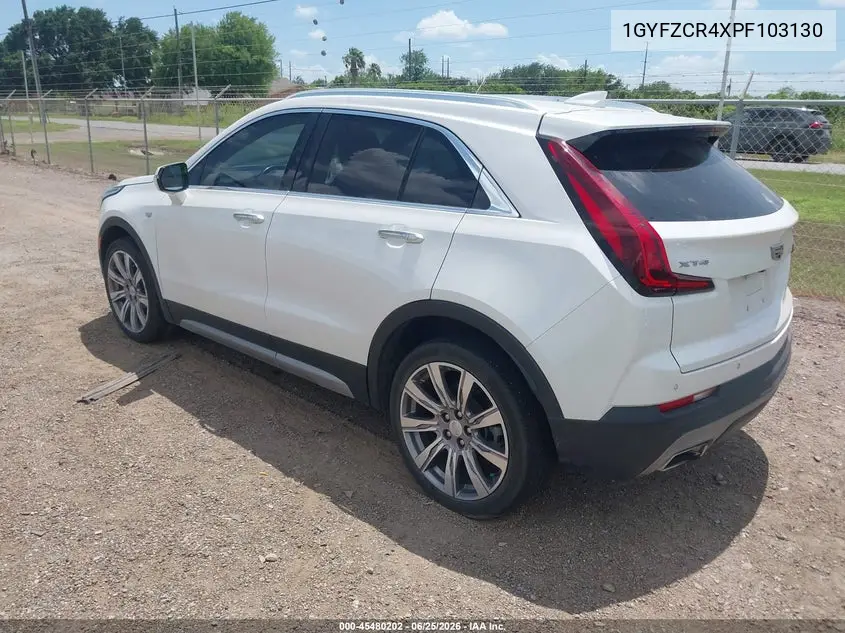 2023 Cadillac Xt4 Fwd Premium Luxury VIN: 1GYFZCR4XPF103130 Lot: 45480202