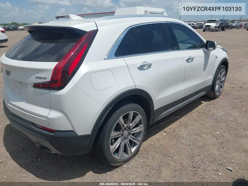 2023 Cadillac Xt4 Fwd Premium Luxury VIN: 1GYFZCR4XPF103130 Lot: 45480202