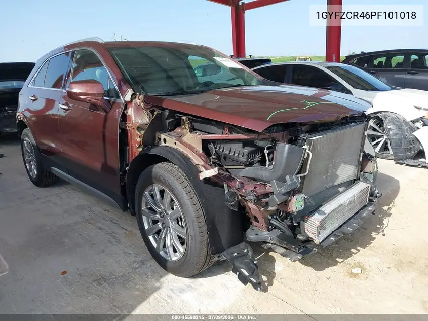 2023 Cadillac Xt4 Fwd Premium Luxury VIN: 1GYFZCR46PF101018 Lot: 45590315