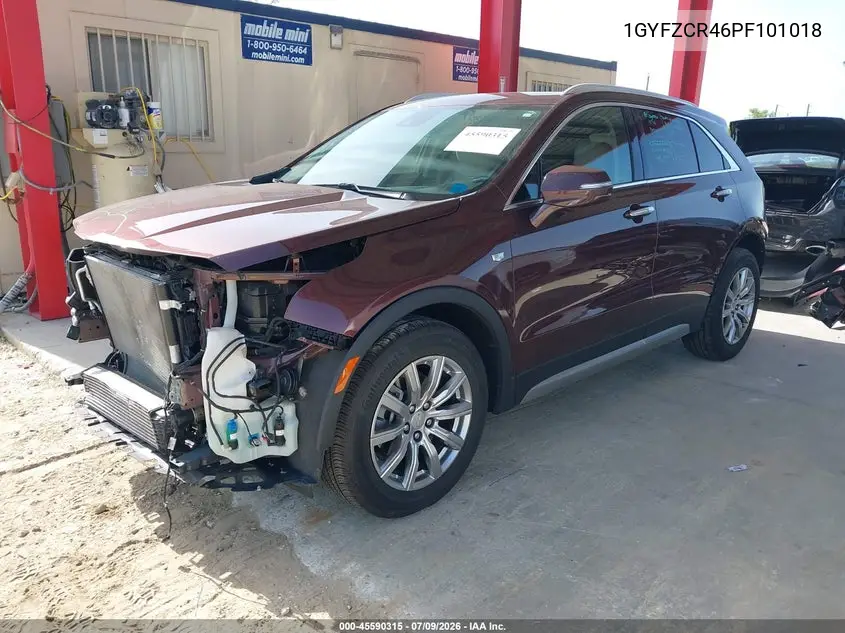 2023 Cadillac Xt4 Fwd Premium Luxury VIN: 1GYFZCR46PF101018 Lot: 45590315