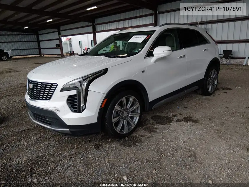 2023 Cadillac Xt4 Fwd Premium Luxury VIN: 1GYFZCR41PF107891 Lot: 45596637