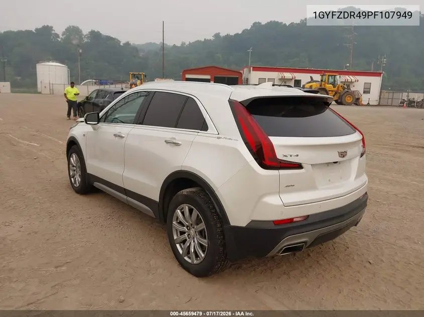 2023 Cadillac Xt4 Awd Premium Luxury VIN: 1GYFZDR49PF107949 Lot: 45659479