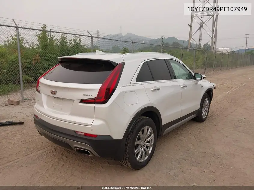 2023 Cadillac Xt4 Awd Premium Luxury VIN: 1GYFZDR49PF107949 Lot: 45659479
