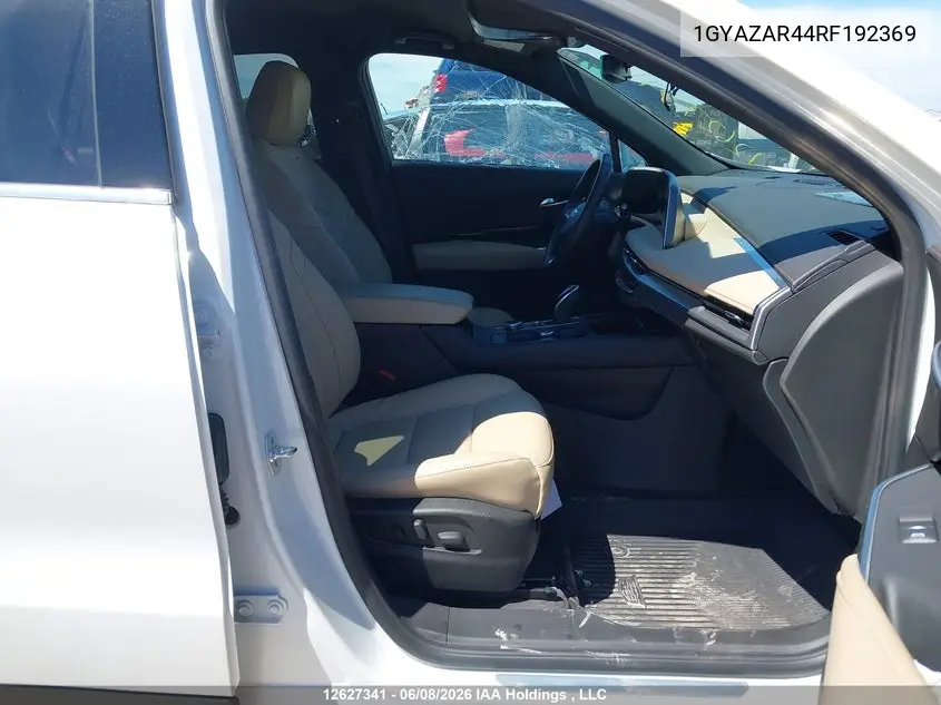 2024 Cadillac Xt4 Luxury VIN: 1GYAZAR44RF192369 Lot: 12627341
