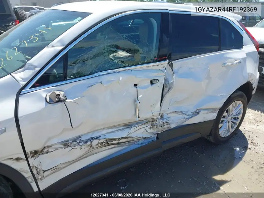 2024 Cadillac Xt4 Luxury VIN: 1GYAZAR44RF192369 Lot: 12627341