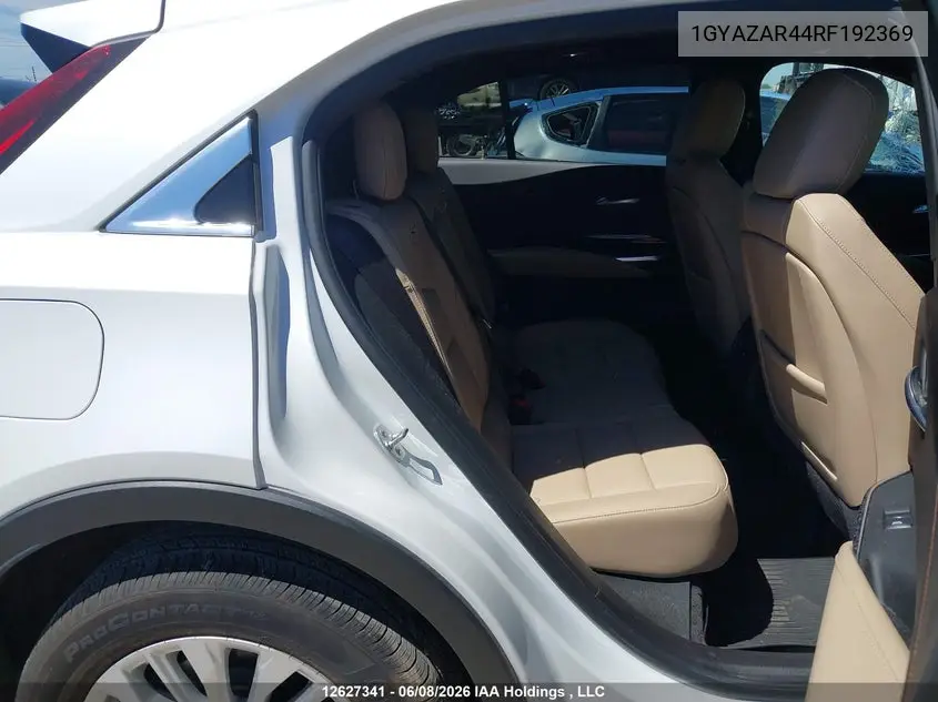 2024 Cadillac Xt4 Luxury VIN: 1GYAZAR44RF192369 Lot: 12627341