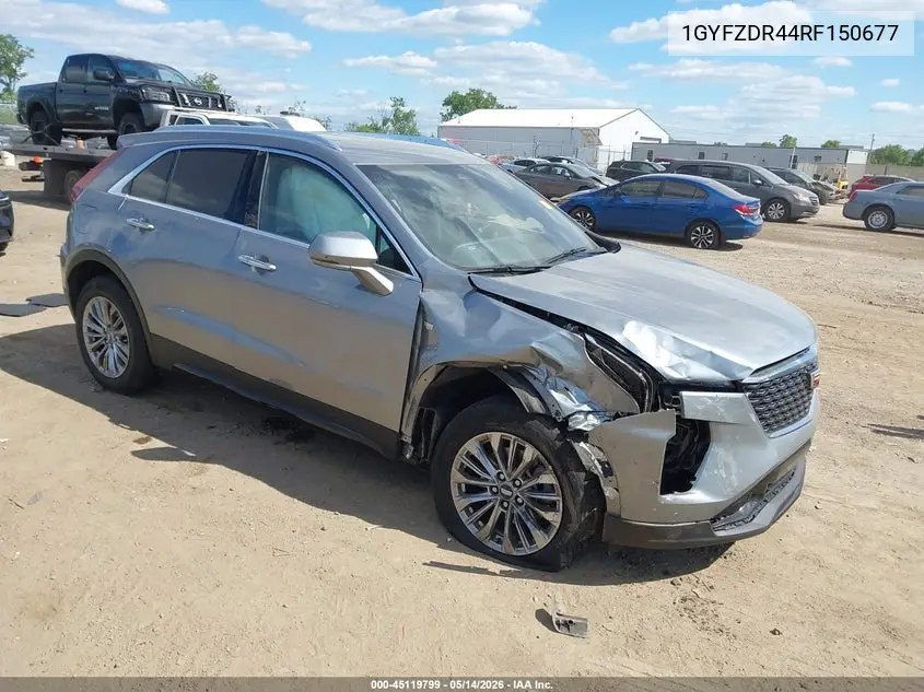 2024 Cadillac Xt4 Awd Premium Luxury VIN: 1GYFZDR44RF150677 Lot: 45119799