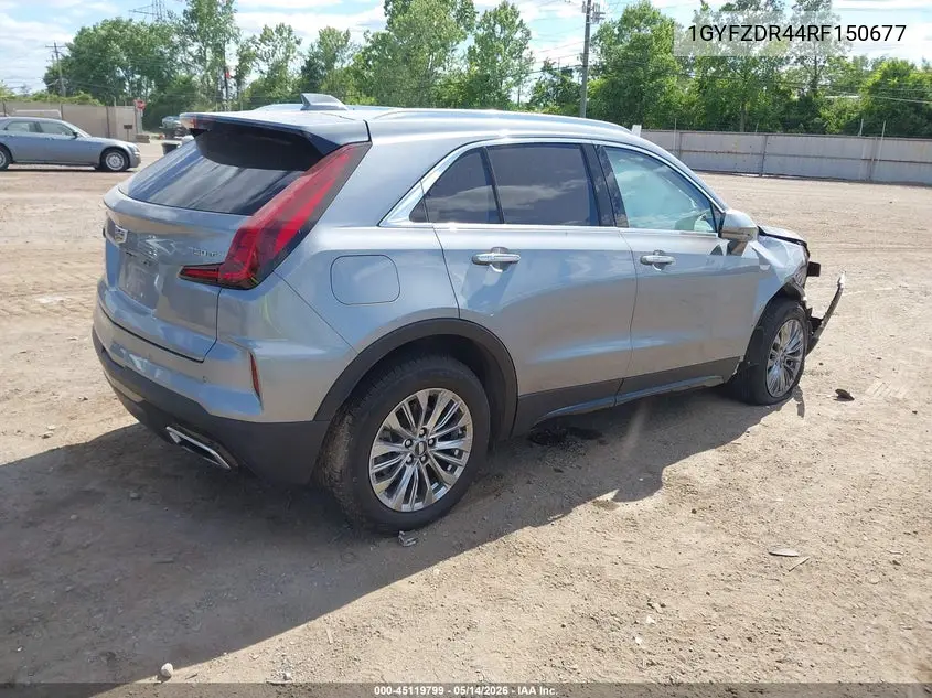 2024 Cadillac Xt4 Awd Premium Luxury VIN: 1GYFZDR44RF150677 Lot: 45119799