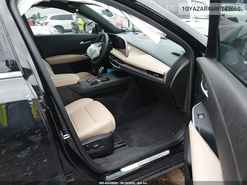 2024 Cadillac Xt4 Fwd Luxury VIN: 1GYAZAR46RF143660 Lot: 45349980