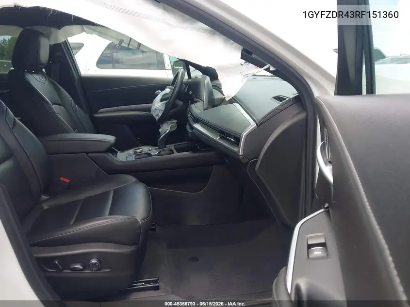 2024 Cadillac Xt4 Premium Luxury VIN: 1GYFZDR42RF151360 Lot: 45356793