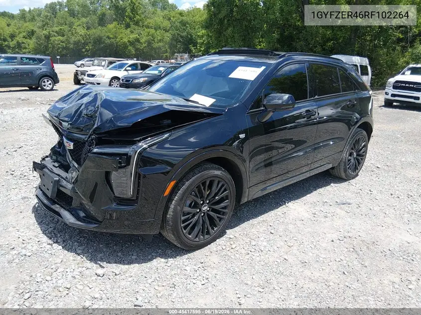 2024 Cadillac Xt4 Fwd Sport VIN: 1GYFZER46RF102264 Lot: 45417595