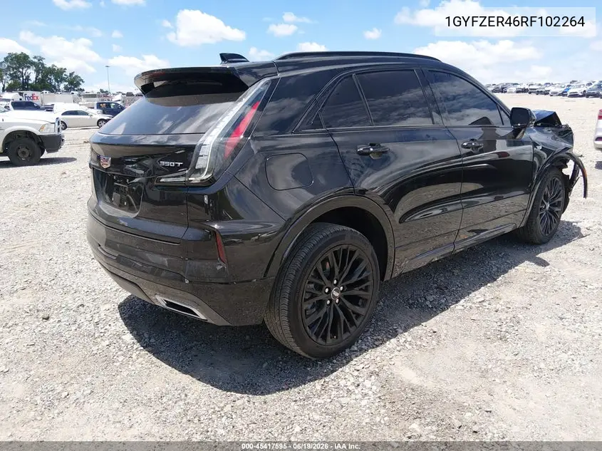 2024 Cadillac Xt4 Fwd Sport VIN: 1GYFZER46RF102264 Lot: 45417595