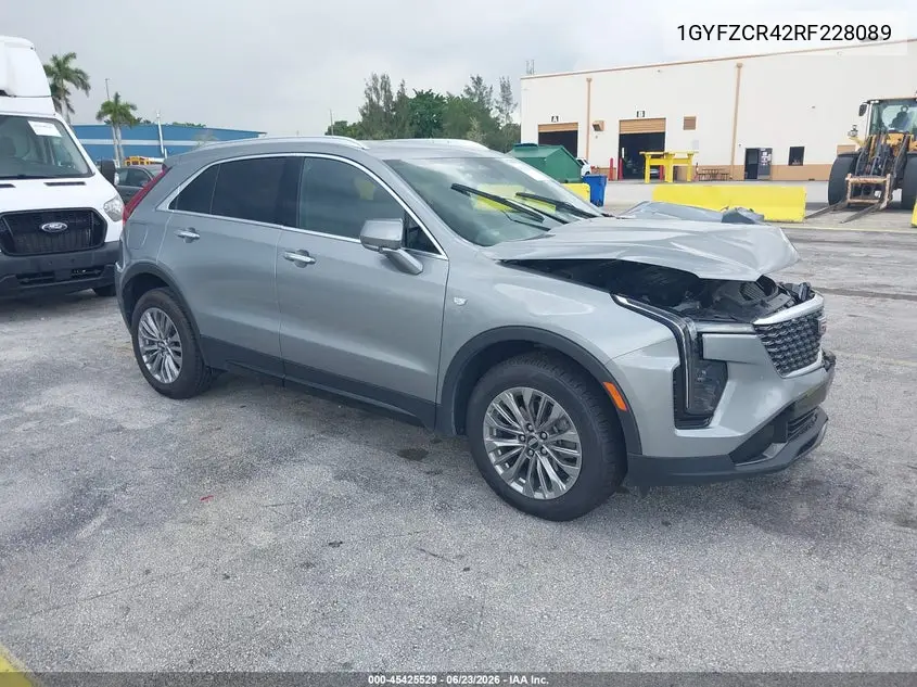 2024 Cadillac Xt4 Fwd Premium Luxury VIN: 1GYFZCR42RF228089 Lot: 45425529