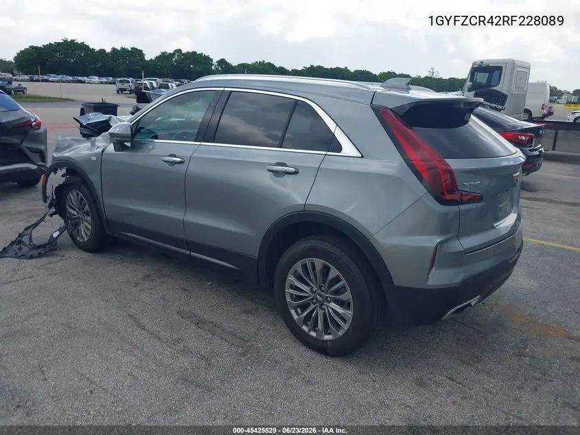 2024 Cadillac Xt4 Fwd Premium Luxury VIN: 1GYFZCR42RF228089 Lot: 45425529