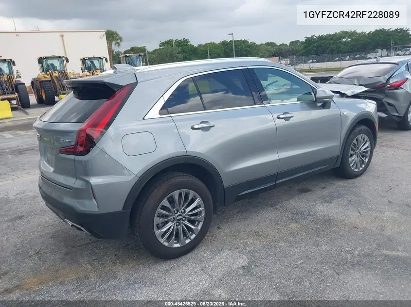 2024 Cadillac Xt4 Fwd Premium Luxury VIN: 1GYFZCR42RF228089 Lot: 45425529
