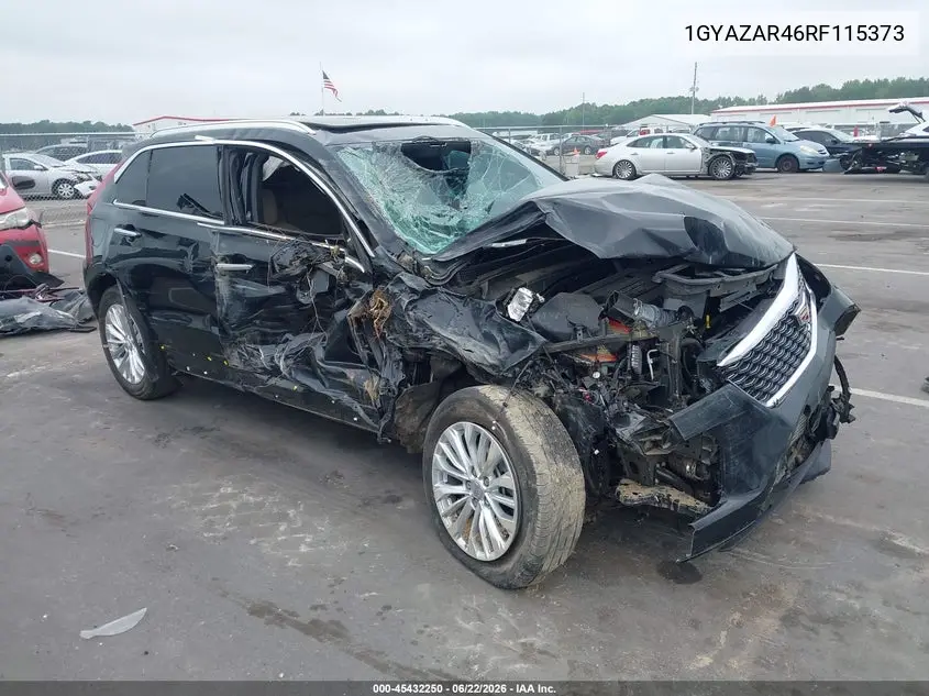 2024 Cadillac Xt4 Fwd Luxury VIN: 1GYAZAR46RF115373 Lot: 45432250