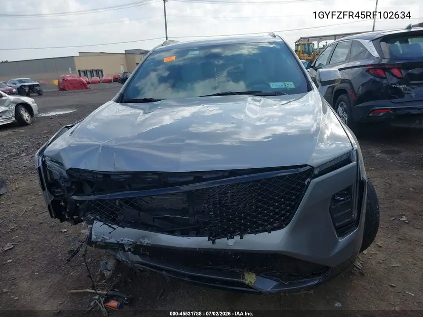 2024 Cadillac Xt4 Sport VIN: 1GYFZFR45RF102634 Lot: 45531788