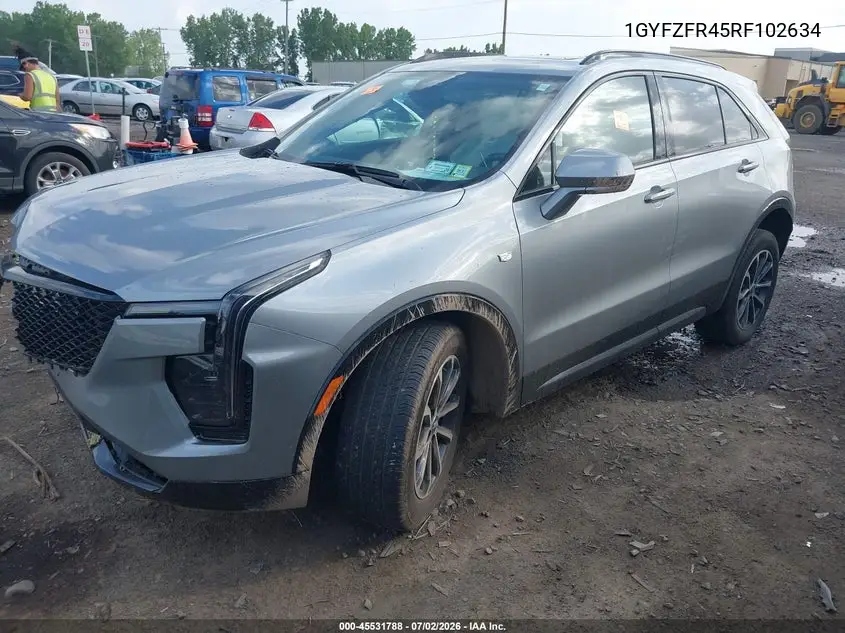 2024 Cadillac Xt4 Sport VIN: 1GYFZFR45RF102634 Lot: 45531788