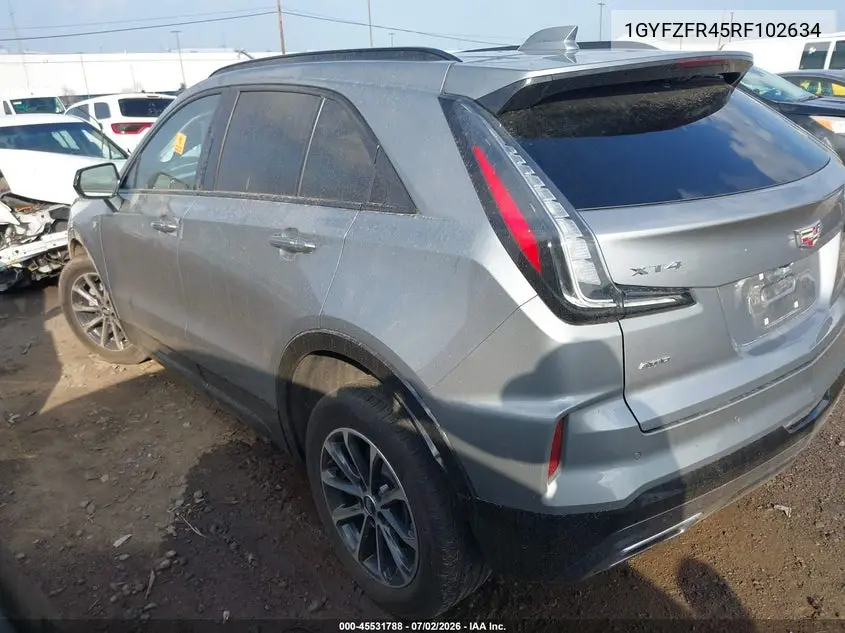 2024 Cadillac Xt4 Sport VIN: 1GYFZFR45RF102634 Lot: 45531788