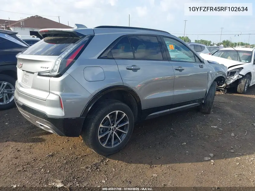 2024 Cadillac Xt4 Sport VIN: 1GYFZFR45RF102634 Lot: 45531788