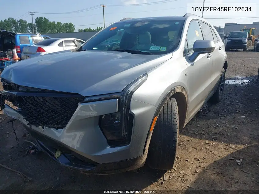 2024 Cadillac Xt4 Sport VIN: 1GYFZFR45RF102634 Lot: 45531788