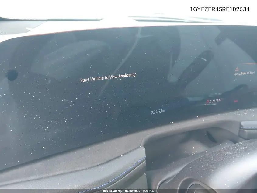 2024 Cadillac Xt4 Sport VIN: 1GYFZFR45RF102634 Lot: 45531788