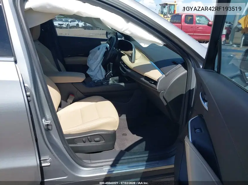 2024 Cadillac Xt4 Fwd Luxury VIN: 1GYAZAR42RF193519 Lot: 45542221