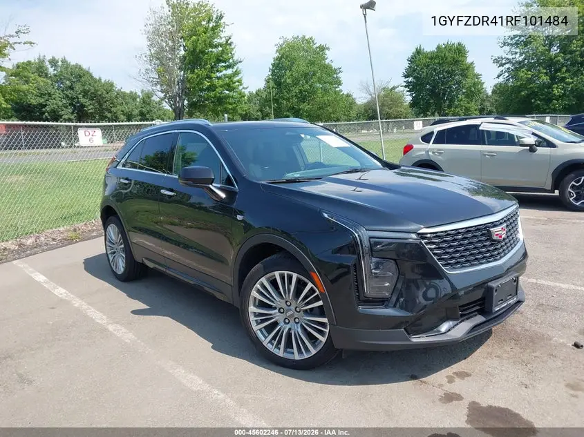 2024 Cadillac Xt4 Awd Premium Luxury VIN: 1GYFZDR41RF101484 Lot: 45602246
