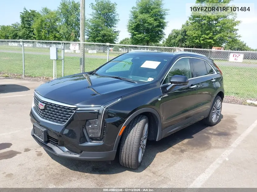 2024 Cadillac Xt4 Awd Premium Luxury VIN: 1GYFZDR41RF101484 Lot: 45602246