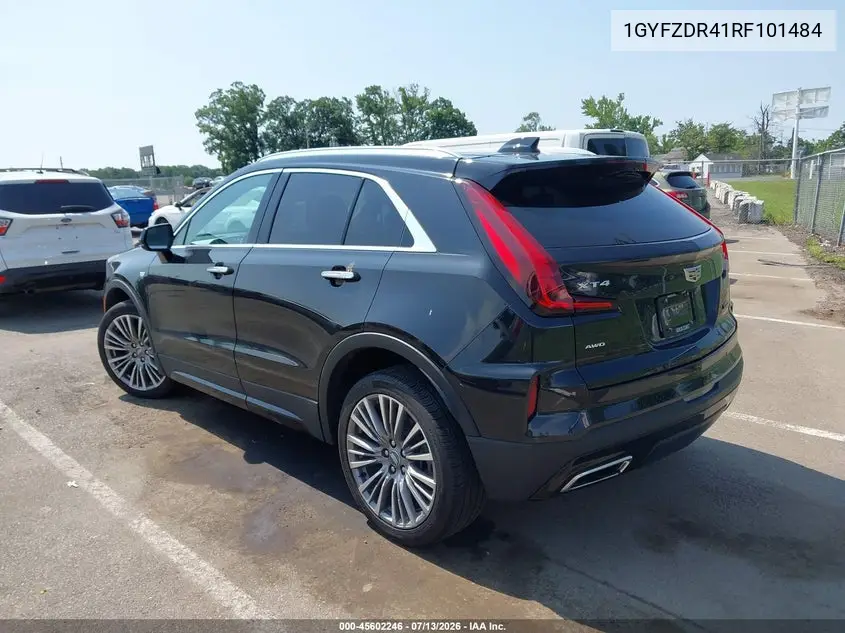 2024 Cadillac Xt4 Awd Premium Luxury VIN: 1GYFZDR41RF101484 Lot: 45602246