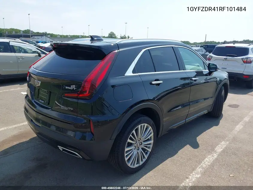 2024 Cadillac Xt4 Awd Premium Luxury VIN: 1GYFZDR41RF101484 Lot: 45602246