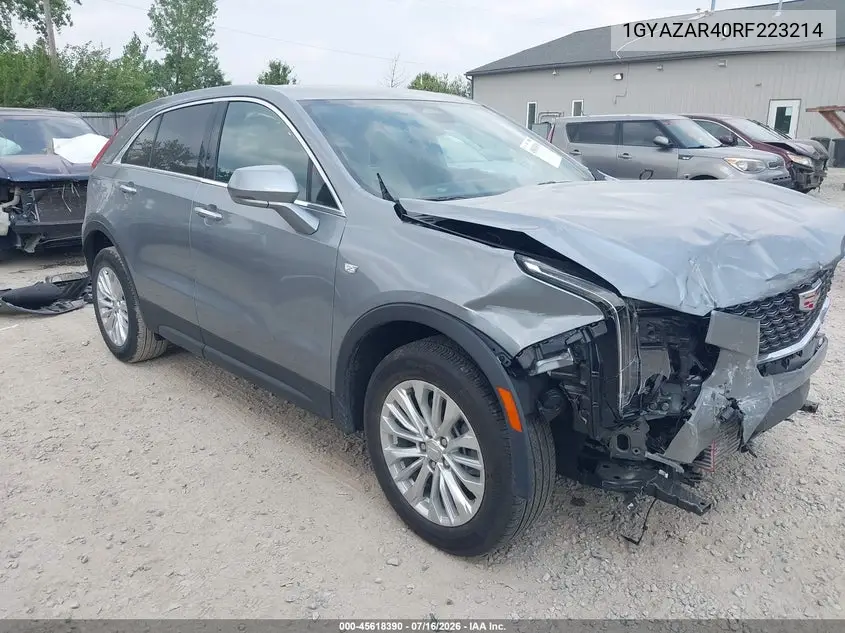 2024 Cadillac Xt4 Fwd Luxury VIN: 1GYAZAR40RF223214 Lot: 45618390