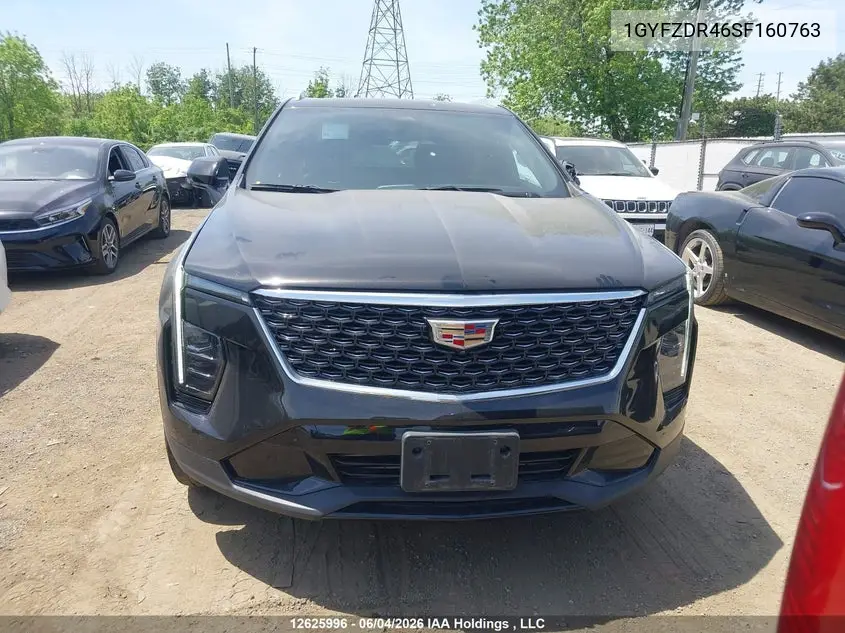 2025 Cadillac Xt4 Premium Luxury VIN: 1GYFZDR46SF160763 Lot: 12625996