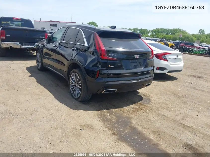 2025 Cadillac Xt4 Premium Luxury VIN: 1GYFZDR46SF160763 Lot: 12625996