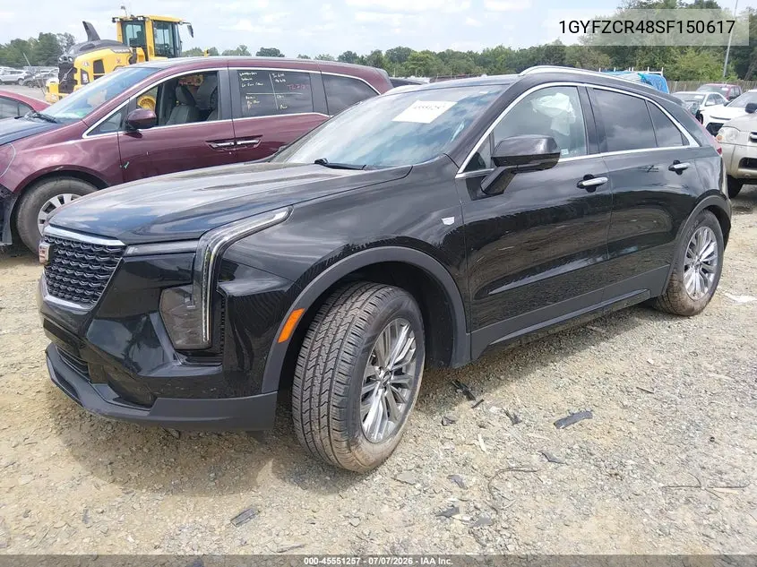2025 Cadillac Xt4 Fwd Premium Luxury VIN: 1GYFZCR48SF150617 Lot: 45551257