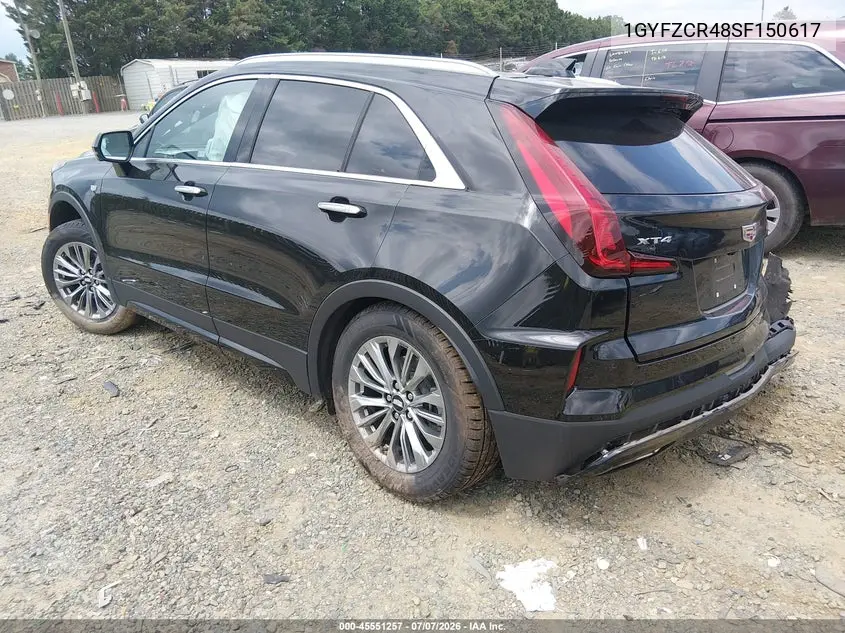 2025 Cadillac Xt4 Fwd Premium Luxury VIN: 1GYFZCR48SF150617 Lot: 45551257