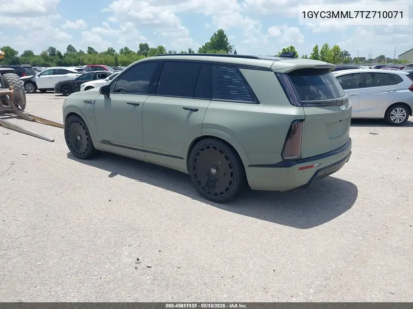 2026 Cadillac Vistiq Premium Luxury VIN: 1GYC3MML7TZ710071 Lot: 45611137