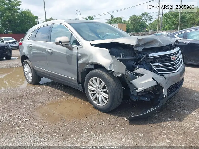 2017 Cadillac Xt5 VIN: 1GYKNARS2HZ305960 Lot: 45353330