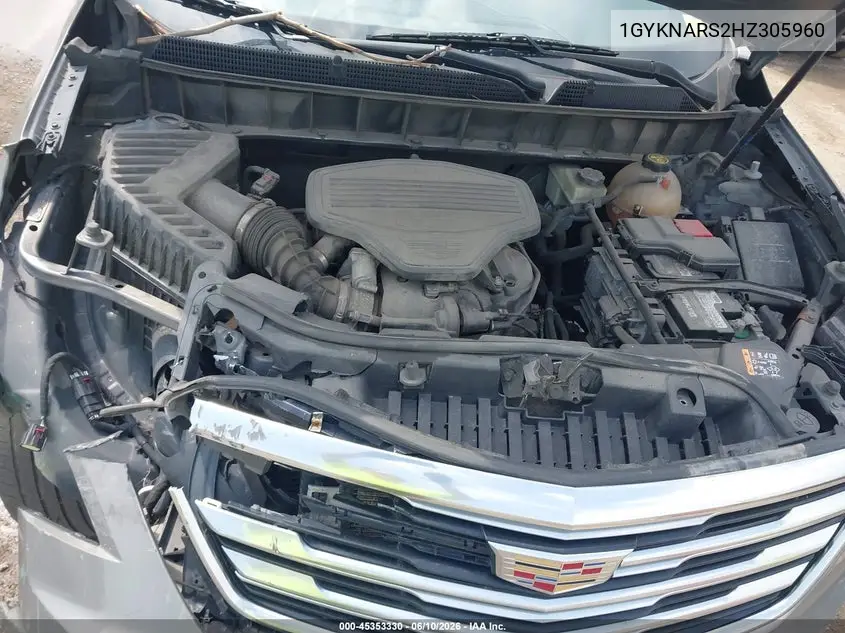 2017 Cadillac Xt5 VIN: 1GYKNARS2HZ305960 Lot: 45353330