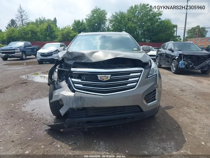 2017 Cadillac Xt5 VIN: 1GYKNARS2HZ305960 Lot: 45353330